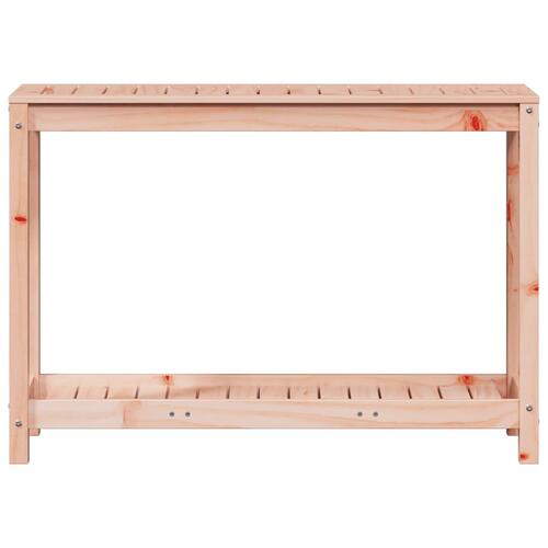 Plantebord med hylde 108x35x75 cm massivt douglasgran