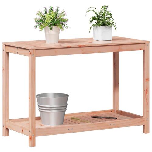 Plantebord med hylde 108x50x75 cm massivt douglasgran