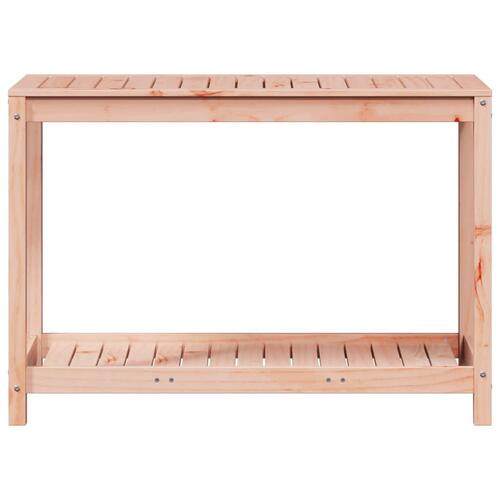 Plantebord med hylde 108x50x75 cm massivt douglasgran