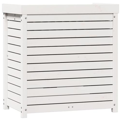 Plantebord med hylder 82,5x50x86,5 cm massivt fyrretræ hvid