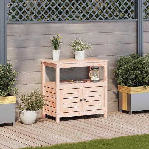 Plantebord med hylder 82,5x45x81 cm massivt douglasgran