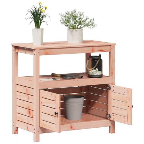 Plantebord med hylder 82,5x45x81 cm massivt douglasgran