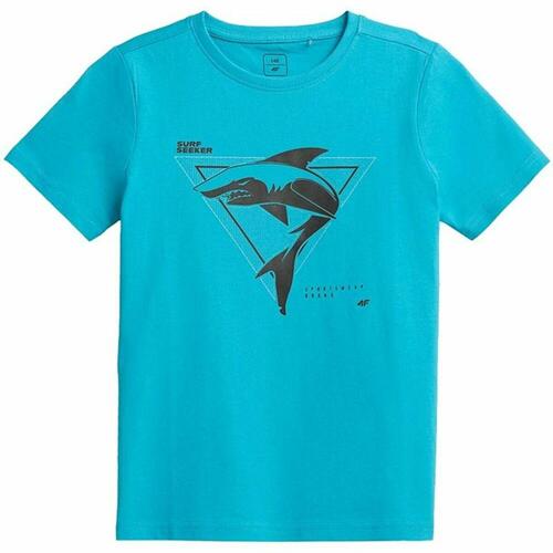 Børne Kortærmet T-shirt 4F Print 14-15 år