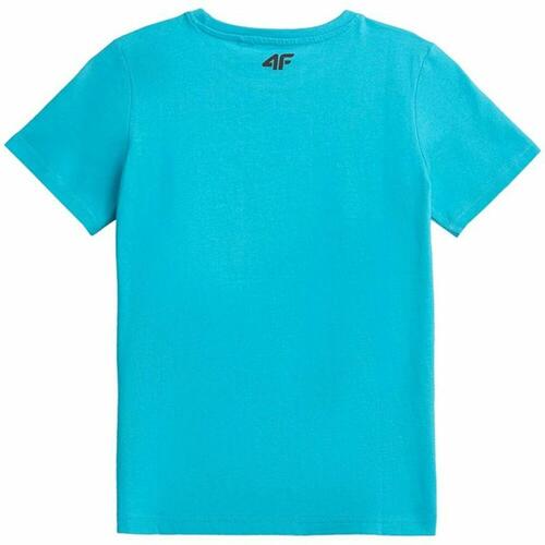 Børne Kortærmet T-shirt 4F Print 14-15 år