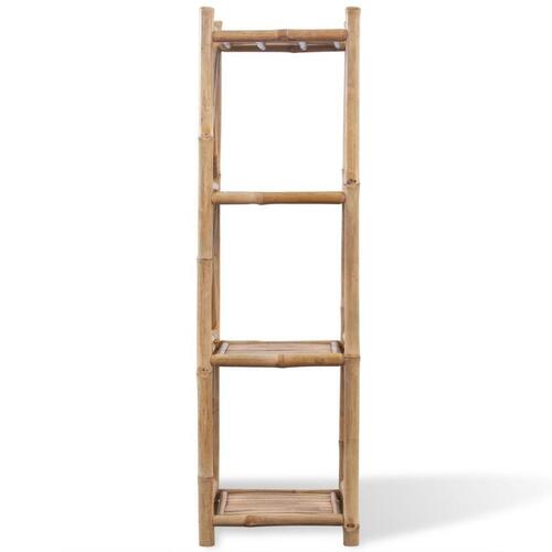 Firkantet bambusreol med 4 niveauer