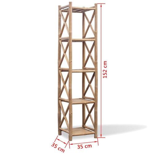 5-Firkantet Lag Bambushylde