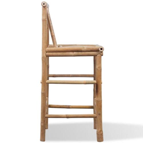 Barstole 2 stk. bambus
