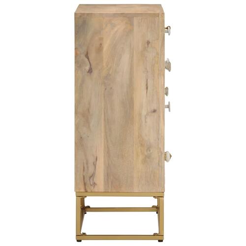 Skænk 55x30x76 cm massivt mangotræ og jern