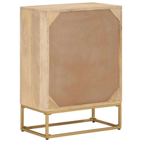 Skænk 55x30x76 cm massivt mangotræ og jern