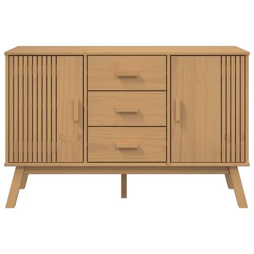 Skænk OLDEN 114x43x73,5 cm massivt fyrretræ brun