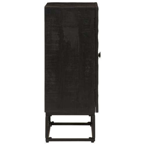 Skænk 55x30x76 cm massivt mangotræ og jern sort