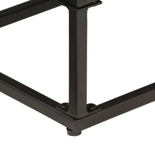 Skænk 55x30x76 cm massivt mangotræ og jern sort