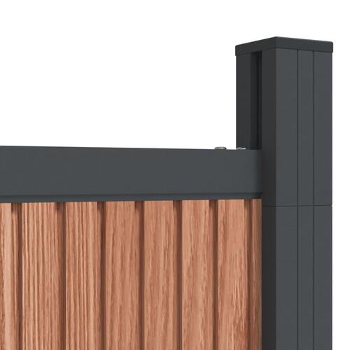 Hegnspanel 180x186 cm WPC brun