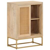 Skænk 55x30x76 cm massivt mangotræ og jern
