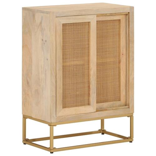 Skænk 55x30x76 cm massivt mangotræ og jern