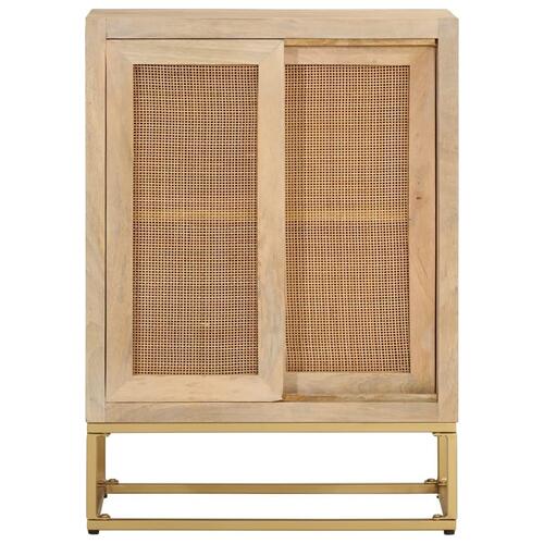 Skænk 55x30x76 cm massivt mangotræ og jern