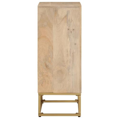 Skænk 55x30x76 cm massivt mangotræ og jern