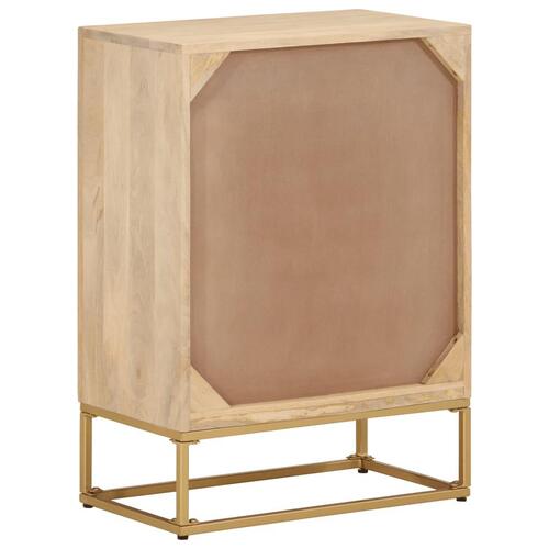 Skænk 55x30x76 cm massivt mangotræ og jern