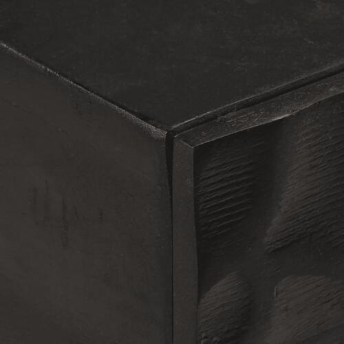 Konsolbord 90x30x76 cm massivt mangotræ og jern sort
