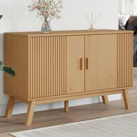 Skænk OLDEN 114x43x73,5 cm massivt fyrretræ brun