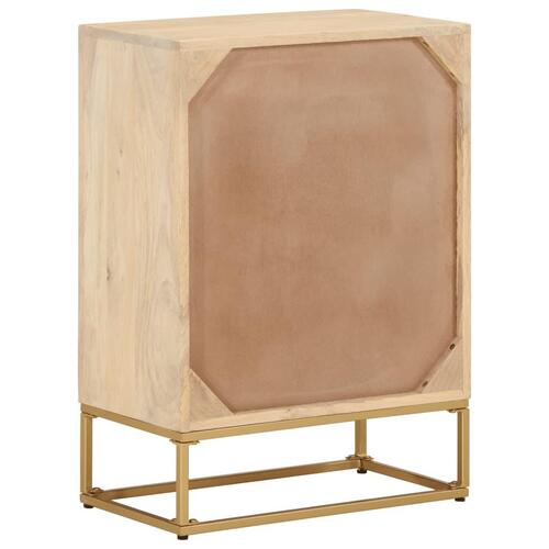 Kommode 55x30x76 cm massivt mangotræ og jern