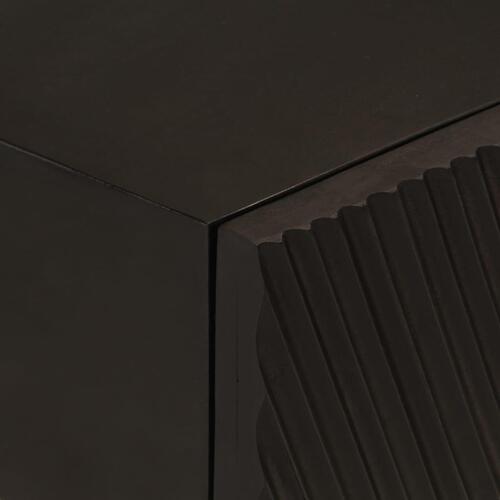 Konsolbord 90x30x76 cm massivt mangotræ og jern sort