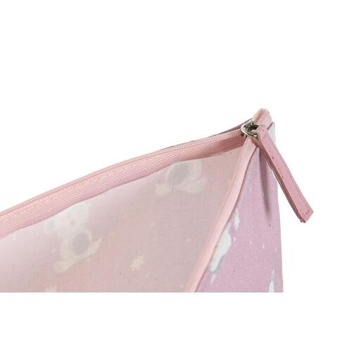 Rejsetoilettaske Blå Pink polialgodon osos 33 x 8 x 21 cm (2 enheder)