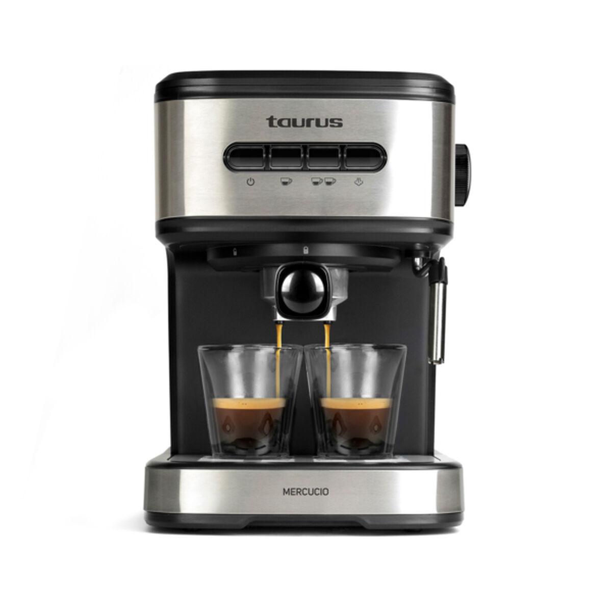 Taurus Mercuccio 20B espressomaskine - stål, 850 W, 1,5 l
