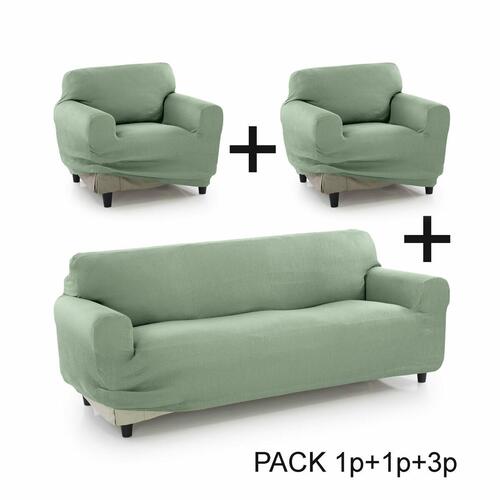 Sofa cover Sofakover Pocket Trio Romeo 3 enheder Grøn