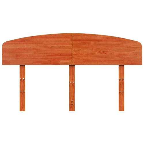 Sengegavl 140 cm massivt fyrretræ gyldenbrun