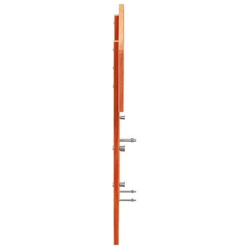 Sengegavl 140 cm massivt fyrretræ gyldenbrun