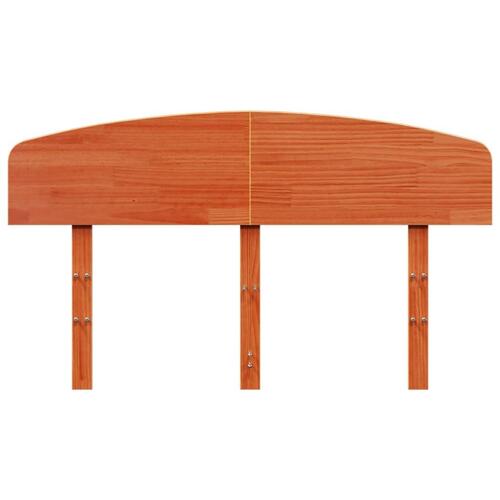 Sengegavl 120 cm massivt fyrretræ gyldenbrun