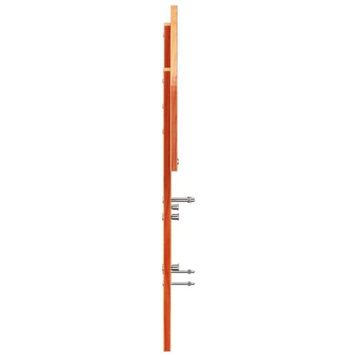 Sengegavl 135 cm massivt fyrretræ gyldenbrun