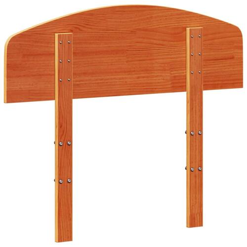 Sengegavl 75 cm massivt fyrretræ gyldenbrun