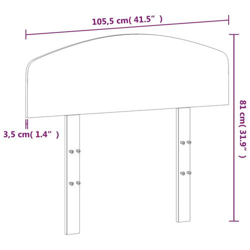 Sengegavl 100 cm massivt fyrretræ gyldenbrun