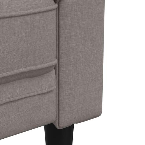 2-personers Chesterfield-sofa stof gråbrun