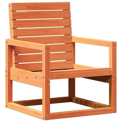 Havestol 57,5x63x76 cm massivt fyrretræ gyldenbrun