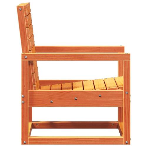 Havestol 57,5x63x76 cm massivt fyrretræ gyldenbrun