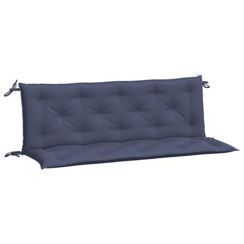 Hynder til havebænk 2 stk. 150x50x7 cm oxfordstof marineblå