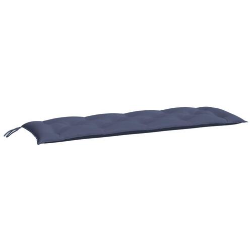 Hynder til havebænk 2 stk. 150x50x7 cm oxfordstof marineblå