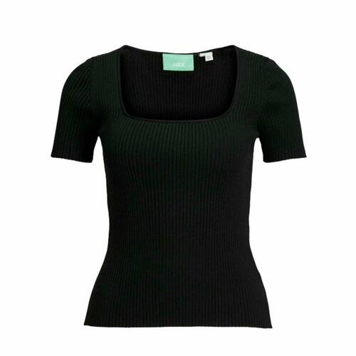 Kortærmet T-shirt til Kvinder Jack & Jones Jxsky Ss Knit Sort M