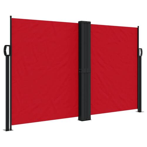 Sammenrullelig sidemarkise 140x600 cm rød