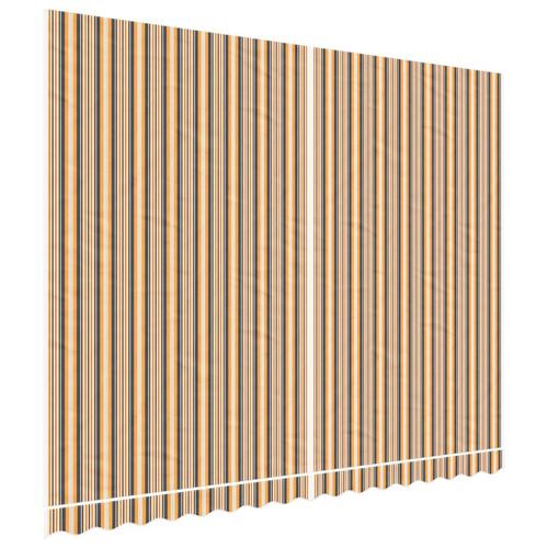 Markisedug 4x3 m stribet flerfarvet