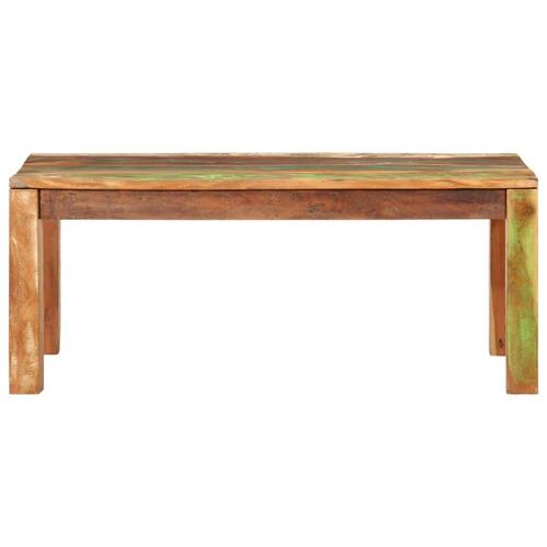 Sofabord 100x55x40 cm massivt genbrugstræ