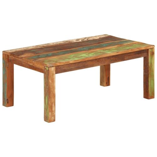 Sofabord 100x55x40 cm massivt genbrugstræ