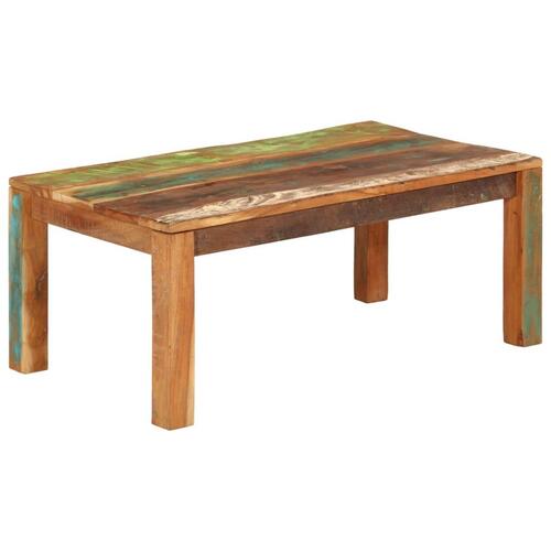 Sofabord 100x55x40 cm massivt genbrugstræ