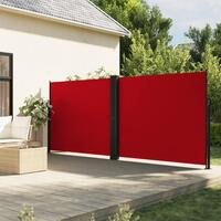 Sammenrullelig sidemarkise 180x600 cm rød