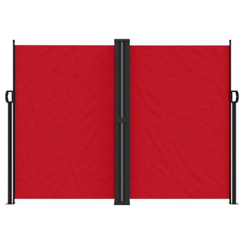 Sammenrullelig sidemarkise 180x600 cm rød