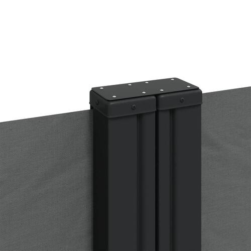 Sammenrullelig sidemarkise 220x600 cm antracitgrå