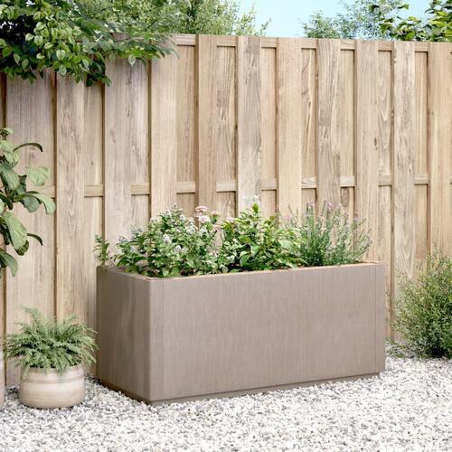 Plantekasse 80x36x35 cm PP brun